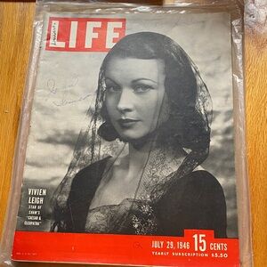 Vintage LIFE Magazine July 29, 1946 featuring Vivien Leigh